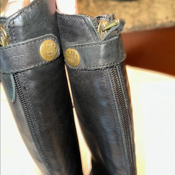 Sam Edelman 9.5 Wide Calf Black Heeled Boots with Classic Western Style - Picture 11 of 13